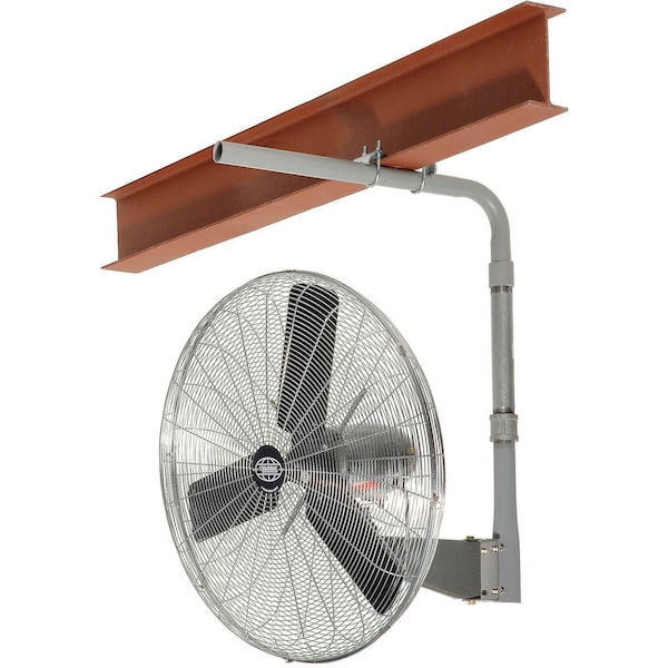 Global Industrial Fan, I-Beam Mount, 30 in Blade Dia, 120V - 795752