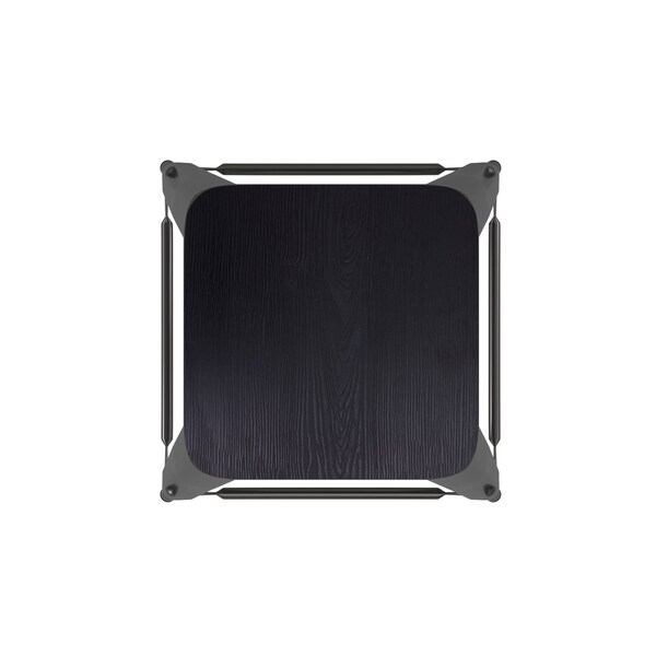 Flash Furniture 24" Black Metal Counter Stool-Black Poly Seat, 4PK - 4-ET-31320-24-BK-R-PL2B-GG