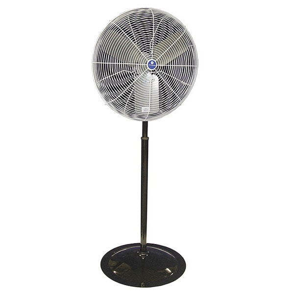 Schaefer Pedestal Fan, 30 in Blade Dia, 115V, Oscillating - TW30W-PRB