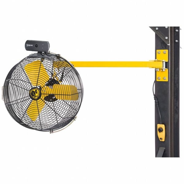 Big Ass Fans Corrosion Resistant Industrial Fan, Swivel Mount Mount, 36-1/2 in Blade Dia, 120V, 10,303 cfm - F-AE1-3601L12S34