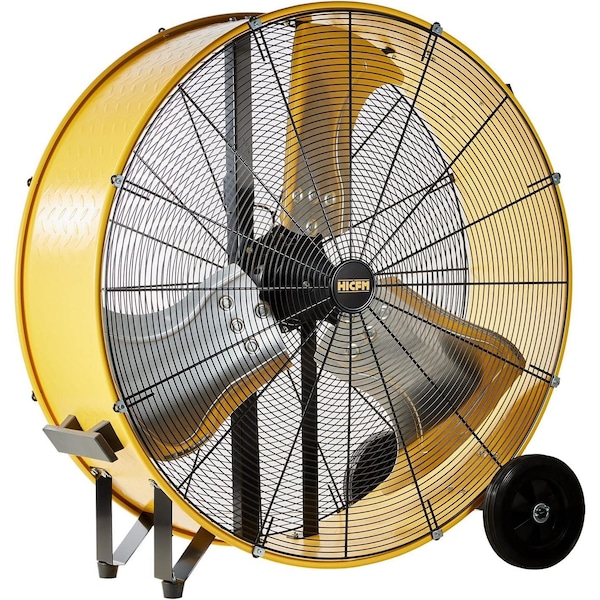 Edendirect Industrial Drum Fan, 30 in Blade Dia, 120V, 11,800/12,600/13,000 cfm - IR-FAND36