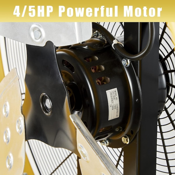 Edendirect Industrial Drum Fan, 30 in Blade Dia, 120V, 11,800/12,600/13,000 cfm - IR-FAND36