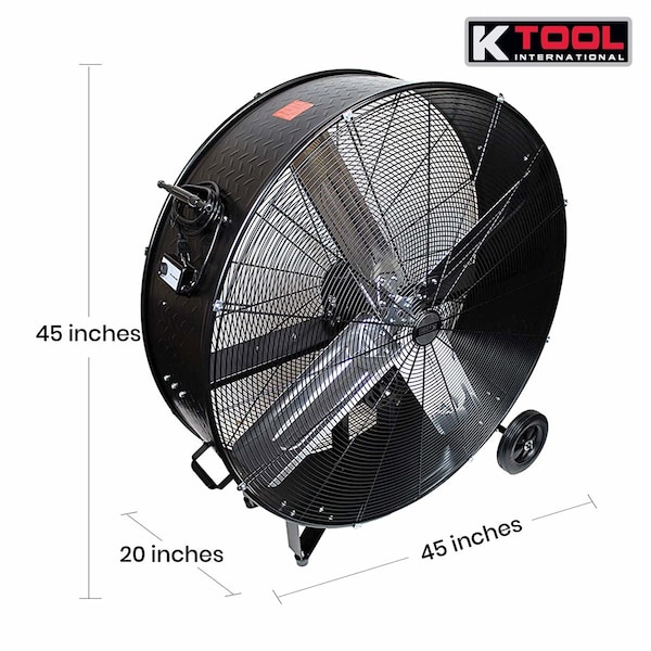 K-Tool International 42 In. Belt Drive Industrial Drum Fan Pallet Of 4 - KTI77742-PL4