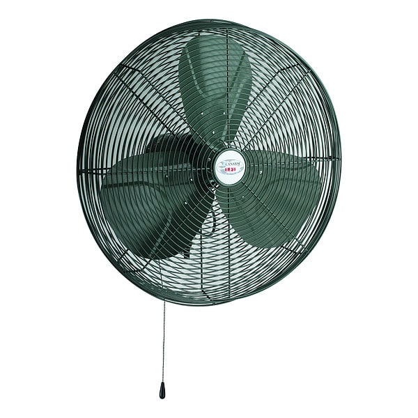 Canarm Industrial Fan, Wall Mount, 24 in Blade Dia, 120V, 8,145/6,795/5,793 cfm, Oscillating - CA24OSC-C