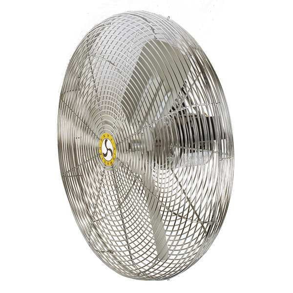 Airmaster Fan Standard Duty Air Circulator, 24 in Blade Dia, 115V, 2,460/3,460/4,400 cfm, Non-Oscillating - 71590