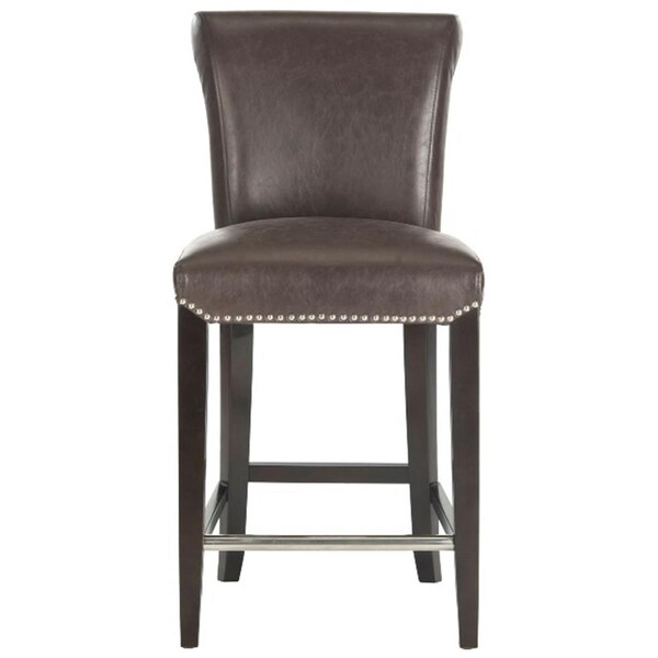 Safavieh Seth Counter Stool- Antique Brown - 38.9 x 23.2 x 18.7 in. - MCR4509G