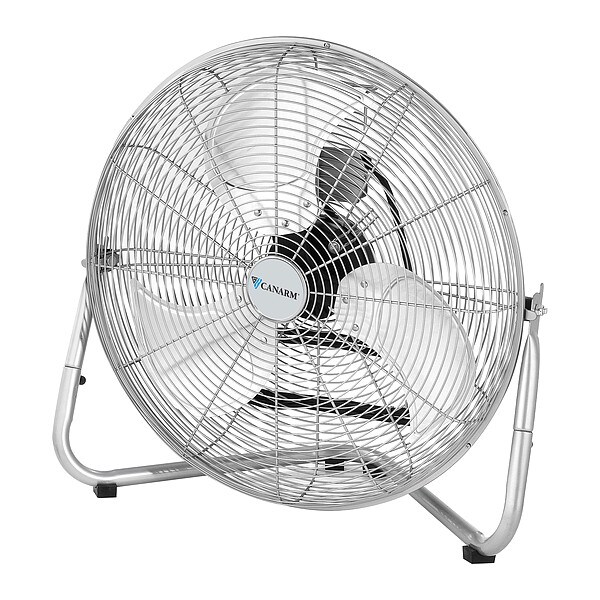 Canarm Industrial Fan, Wall Mount, 20 in Blade Dia, 120V, 4,178/4,654/5,160 cfm, Non-Oscillating - HVF20G
