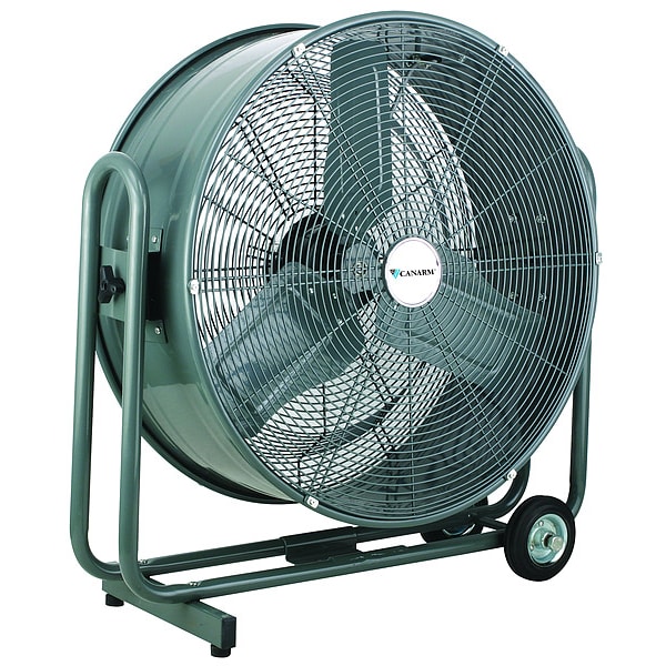 Canarm Industrial Fan, Ceiling Mount, 24 in Blade Dia, 120V, 6,724/5,641 cfm, Non-Oscillating - HVR24