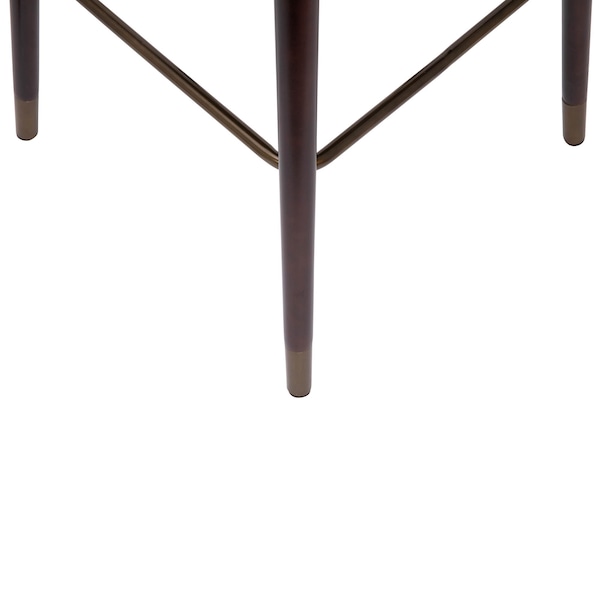Flash Furniture 30" Brown LeatherSoft Barstool with Wood Legs, PK 2 - 2-AY-1928-30-BR-GG