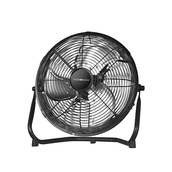 Edendirect High Velocity Heavy Duty Floor Fan, 12 in Blade Dia, 120 V, 1800 CFM - IR-W2815P201011