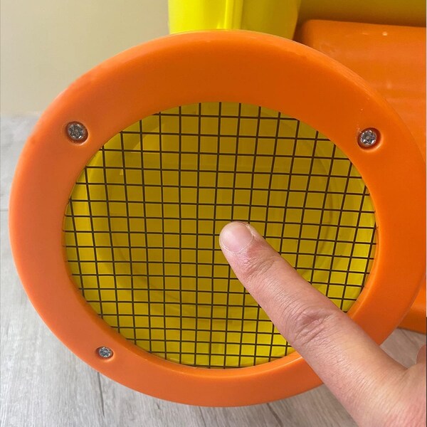 Edendirect 13 in. 1 fan speeds Drum Fan in Yellow with Easy-Handhold Grip Design - IR-FJ-1100-US