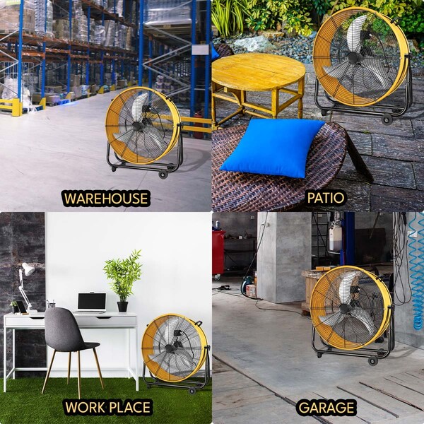 Edendirect Fans, 30 in Blade Dia, 110 V, 5423/6269/7100 
CFM - IR-W2815P201002