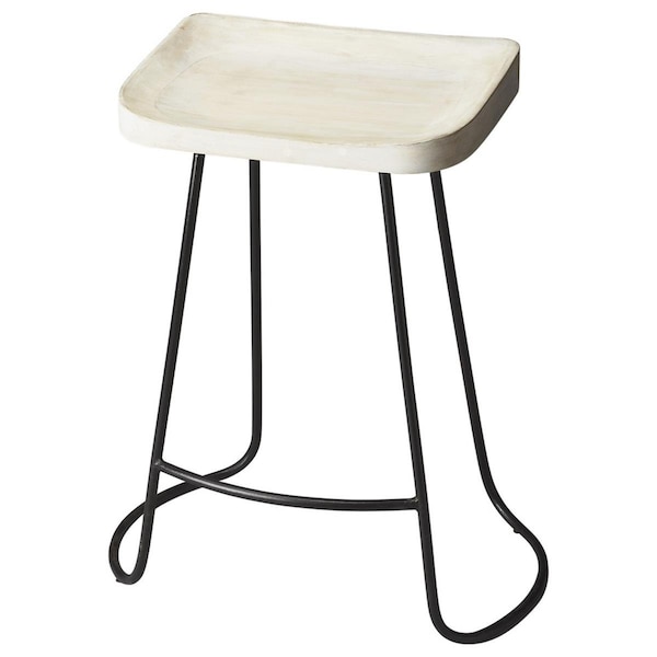 Gfancy Fixtures 24.25 x 21.5 x 12.75 in. Backless Wood Counter Stool Multi Color - GF3094970