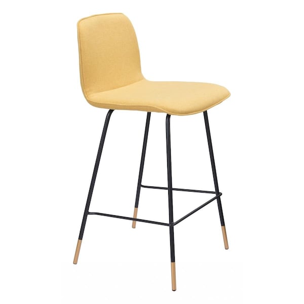 Gfancy Fixtures 37.4 x 18.1 x 19.1 in. Var Counter Chair, Yellow - GF2627864