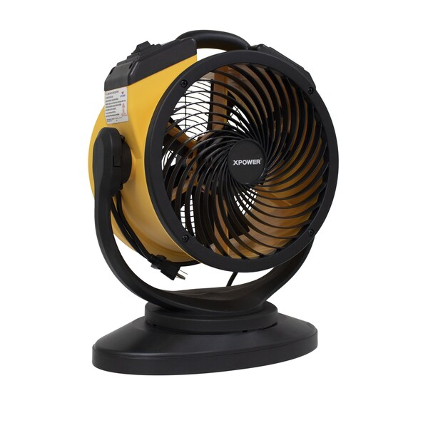 Xpower Multipurpose Air Circulator, 11 in Blade Dia, 115V, 1,100 cfm, Oscillating - FC-100S