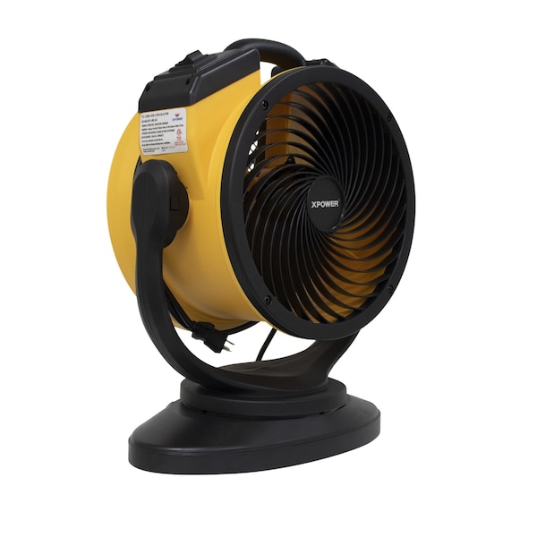Xpower Multipurpose Air Circulator, 11 in Blade Dia, 115V, 1,100 cfm, Oscillating - FC-100S