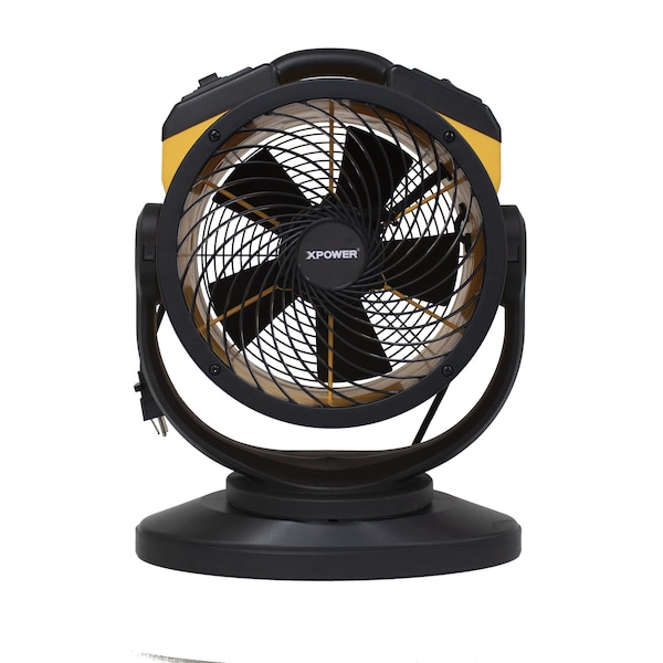 Xpower Multipurpose Air Circulator, 11 in Blade Dia, 115V, 1,100 cfm, Oscillating - FC-100S