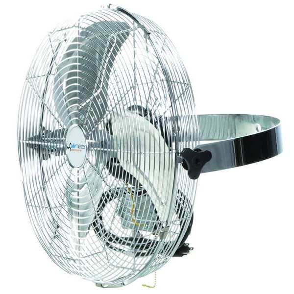 Airmaster Fan Light Duty Industrial Fan, Ceiling, Wall Mount, 18 in Blade Dia, 115V, 3,346/3,824/4,550 cfm - 78972