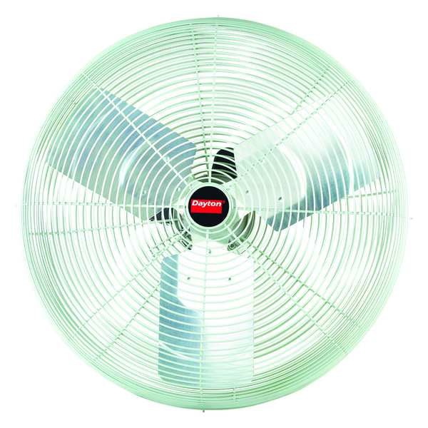 Dayton High Ambient Air Circulator, Ceiling, IBeam, Pedestal, Wall Mount, 24 in Blade Dia, 115/230V - 4VAC7