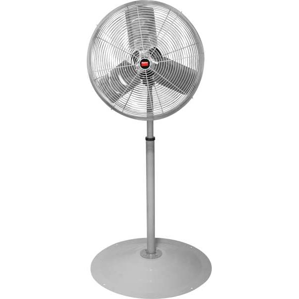 Dayton Standard Duty Industrial Fan, Pedestal Mount, 24 in Blade Dia, 115V, 3,800/6,100 cfm - 7DD01