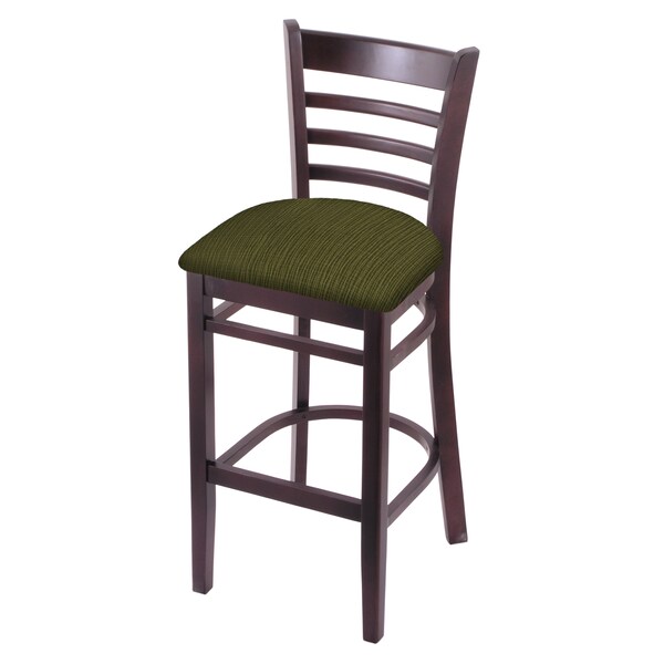 Holland Bar Stool Co 25" Counter Stool, Dark Cherry Finish, Graph Parrot Seat - 314025DC015