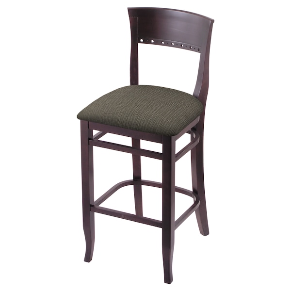 Holland Bar Stool Co 25" Counter Stool, Dark Cherry Finish, Graph Chalice Seat - 316025DC019