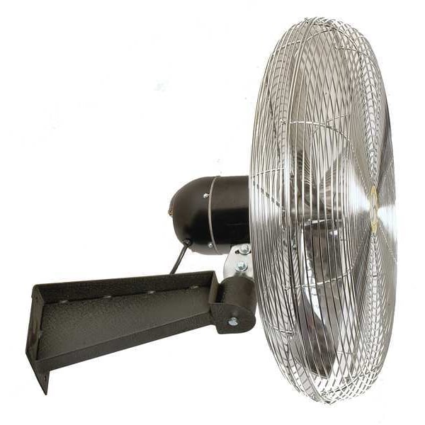 Airmaster Fan Standard Duty Air Circulator, Wall Mount, 24 in Blade Dia, 115V, 3,325/4,556/5,588 cfm - 37144