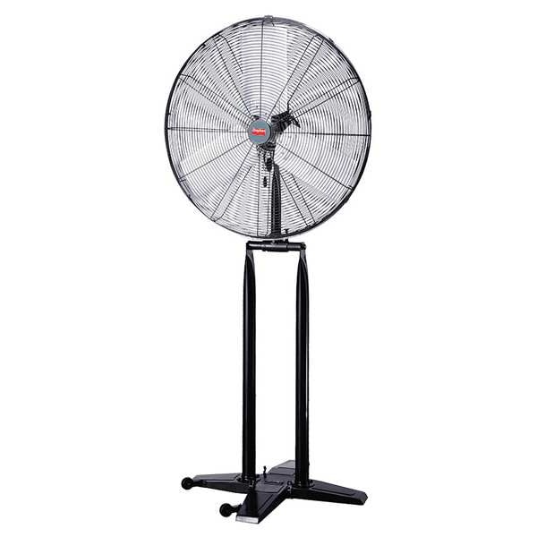 Dayton Light Duty Industrial Fan, Foldable Pedestal Mount, 30 in Blade Dia, 120V, 7,200/8,130 cfm - 22YK17