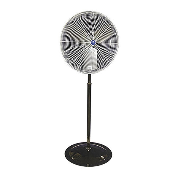 Schaefer OSHA Pedestal Fan, 1/2 hp, 115V, White - 36PFR
