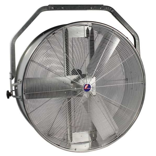 Venco Commercial Drum Fan, Ceiling Mount, 42 in Blade Dia, Non-Oscillating - VMAC-42-DD-CM