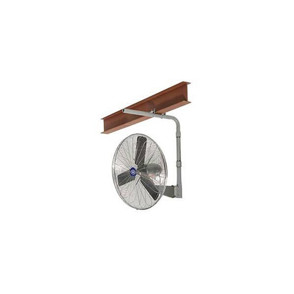 Global Industrial Deluxe Fan, I-Beam Mount, 30 in Blade Dia, 120V - 795972
