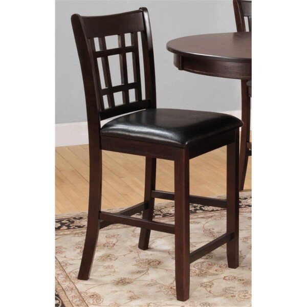 Made4Mattress Junipero Counter Height Chair in Dark Cherry - Set of 2 - MA2586321