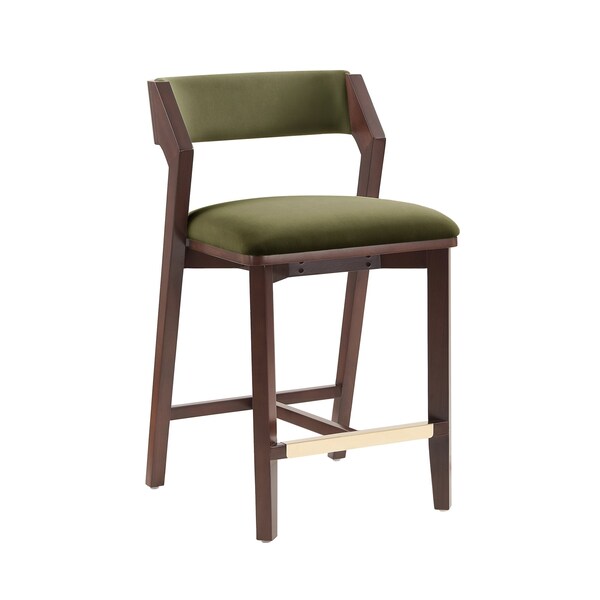 Manhattan Comfort Patricia Counter Stool  in Turtle Green - CS023-GR