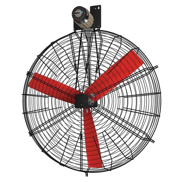 Multifan Corrosion Resistant Standard Duty Industrial Fan, Ceiling, Wall Mount, 50 in Blade Dia, 240V - K4E13K0M11100