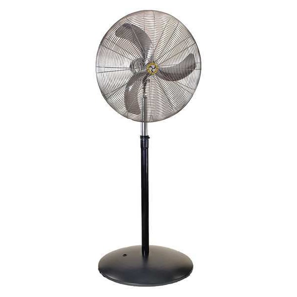 Airmaster Fan Standard Duty Air Circulator, Pedestal Mount, 20 in Blade Dia, 115V, 1,657/2,060/3,100 cfm - 20898