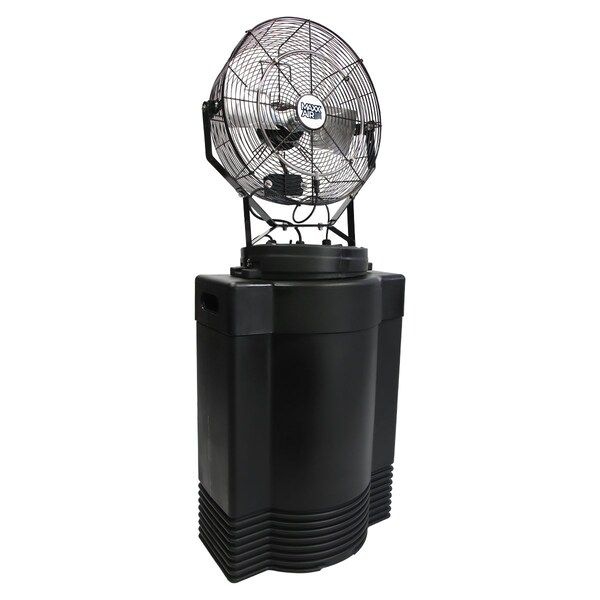 Maxx Air Misting Fan, 18 in Blade Dia, 120V, 3,500 cfm, Non-Oscillating - CDMP1840GRY