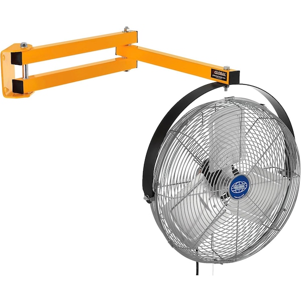 Global Industrial Double Arm Loading Dock Fan, 18 in Blade Dia, 3,000 cfm - 292746