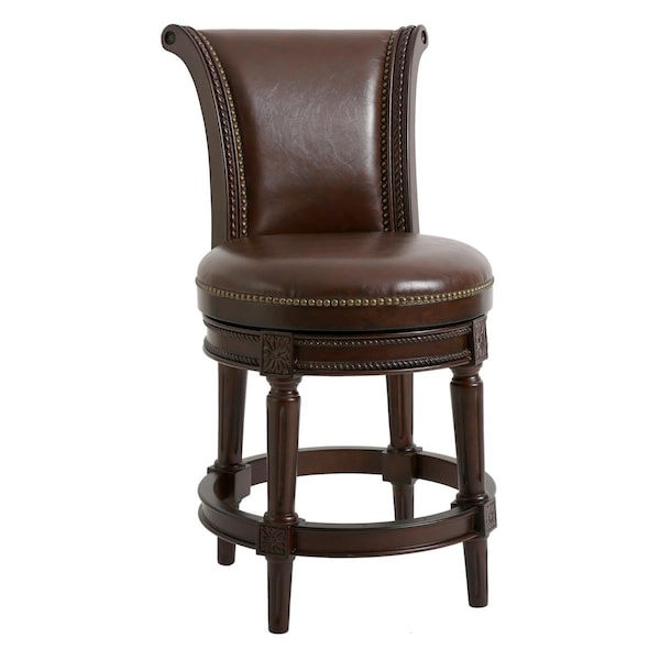New Ridge Home Goods Chapman Counter Height Swivel Barstool - NR100432-PCS-MH