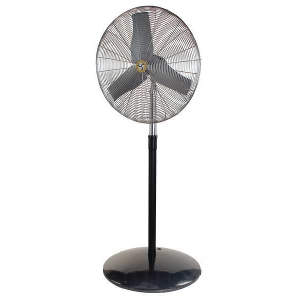 Airmaster Fan Standard Duty Industrial Fan, Pedestal Mount, 30 in Blade Dia, 115V, 3,415/5,300/7,185 cfm - 71568