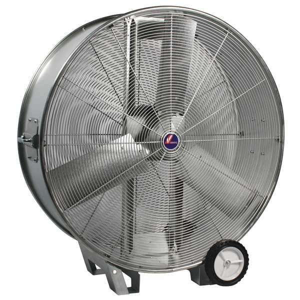 Venco Drum Fan, 36 in Blade Dia, Non-Oscillating - VMAC-36-DD-WK
