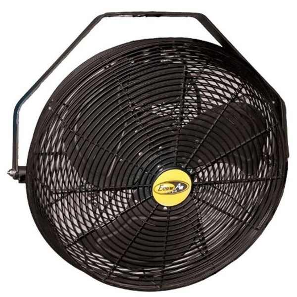 J & D Manufacturing Indoor/Outdoor Fan, Wall, Ceiling. Pole Mount, 18 in Blade Dia - POW18B