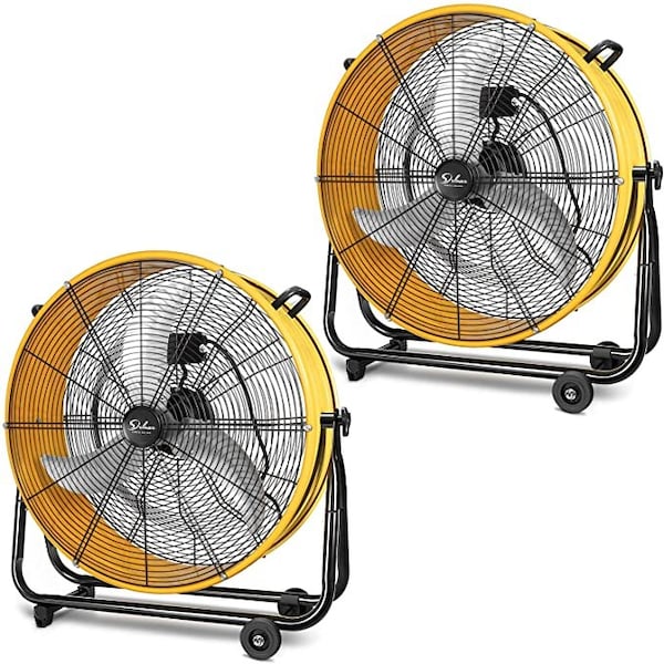 Simple Deluxe Heavy Duty Industrial Drum Fan, 24 in Blade Dia - HIFANXDRUM24X2