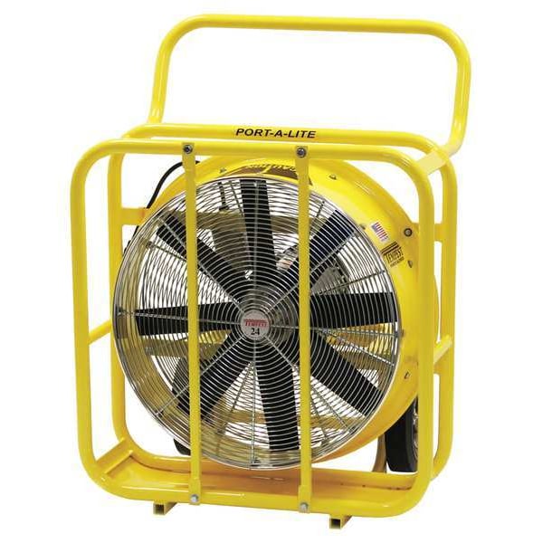 Tempest Standard Duty Air Circulator, Floor Mount, 24 in Blade Dia, 115/208-230V, 12,867 cfm - 913-1065