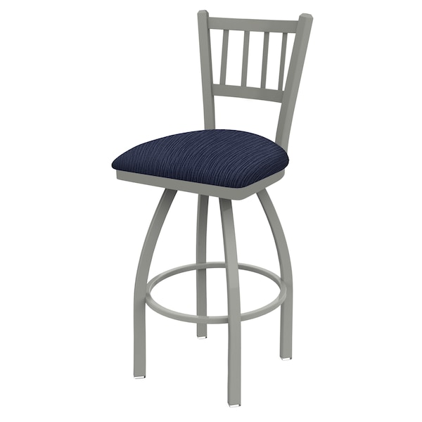Holland Bar Stool Co 25" Swivel Counter Stool, Nickel Finish, Graph Anchor Seat - 82025AN014