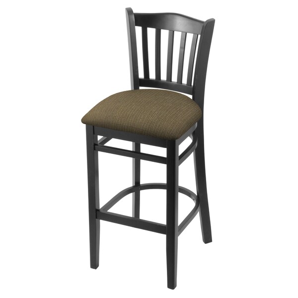 Holland Bar Stool Co 25" Counter Stool, Black Finish, Graph Cork Seat - 312025BLK017