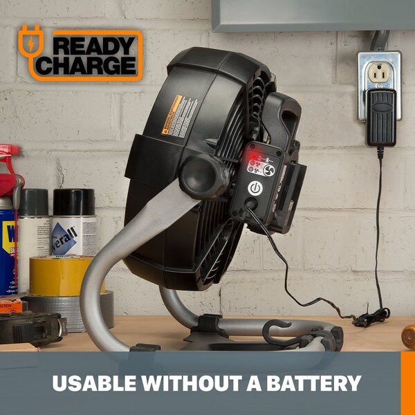 Worx 20V Power Share Cordless Work Fan, Tool Only - WX095L.9