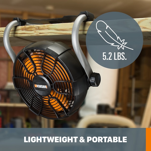 Worx 20V Power Share Cordless Work Fan, Tool Only - WX095L.9