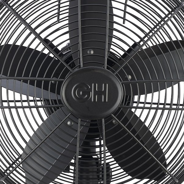 Good Housekeeping 12in Retro Table Fan in Matte Black - 92603