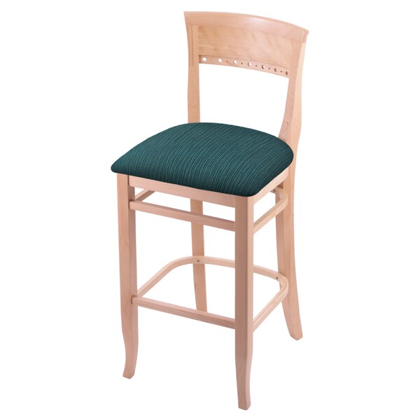 Holland Bar Stool Co 25" Counter Stool, Natural Finish, Graph Tidal Seat - 316025NAT022