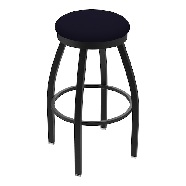Holland Bar Stool Co 25" Swivel Counter Stool, Black Wrinkle, Canter Twilight Seat - 80225BW002